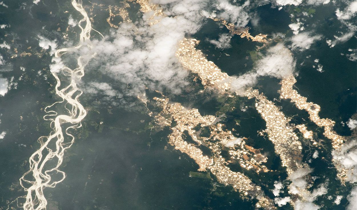 La NASA capta desde el espacio Ríos de Oro en la selva peruana
